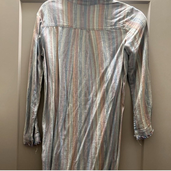 Anthropologie Cloth and Stone Linen Button Down Shirt Dress Size Small - Picture 3 of 3